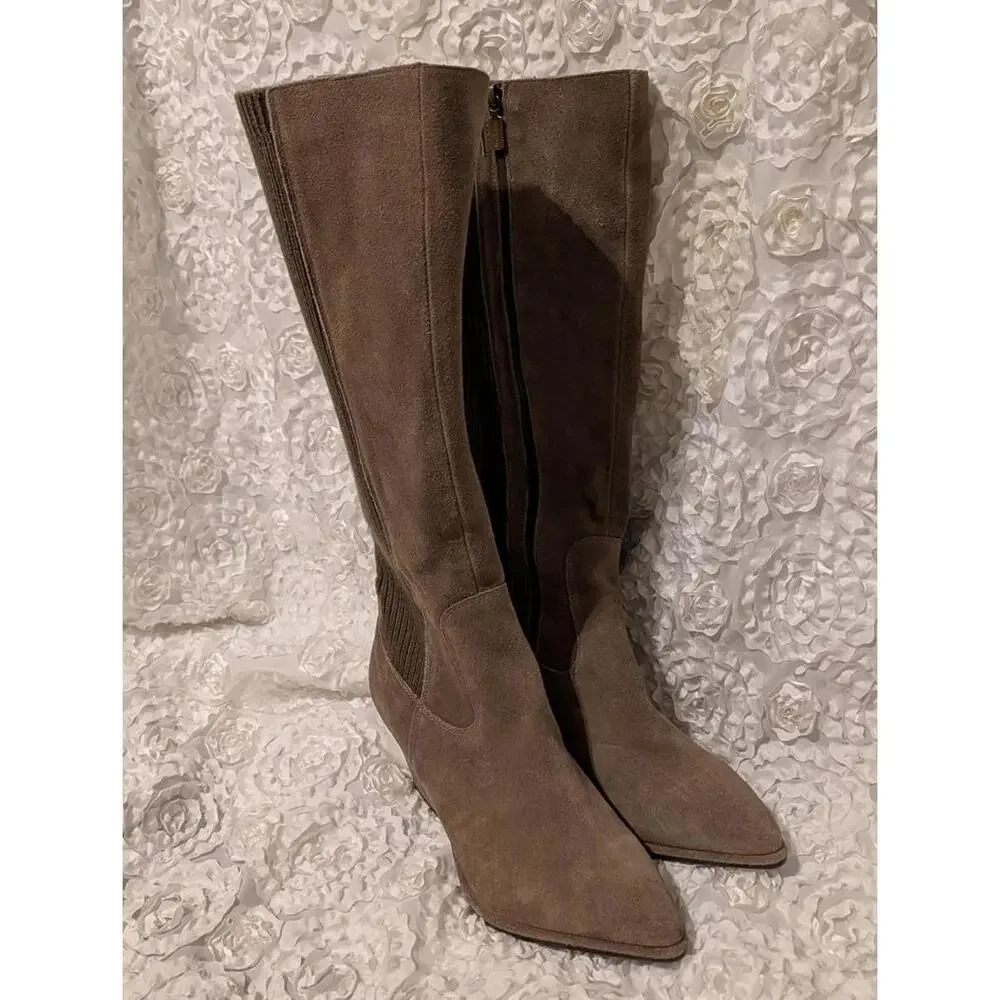 BLONDO Elisha Waterproof Tall Boot In Taupe Suede NWOT SIZE 7
